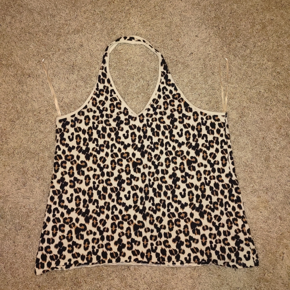 Torrid leopard print halter top size 4X